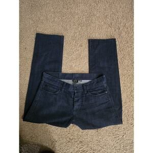 Armani Exchange A|X Dark Wash Straight Leg Cotton Blue Jeans Size 30 Short 30x26